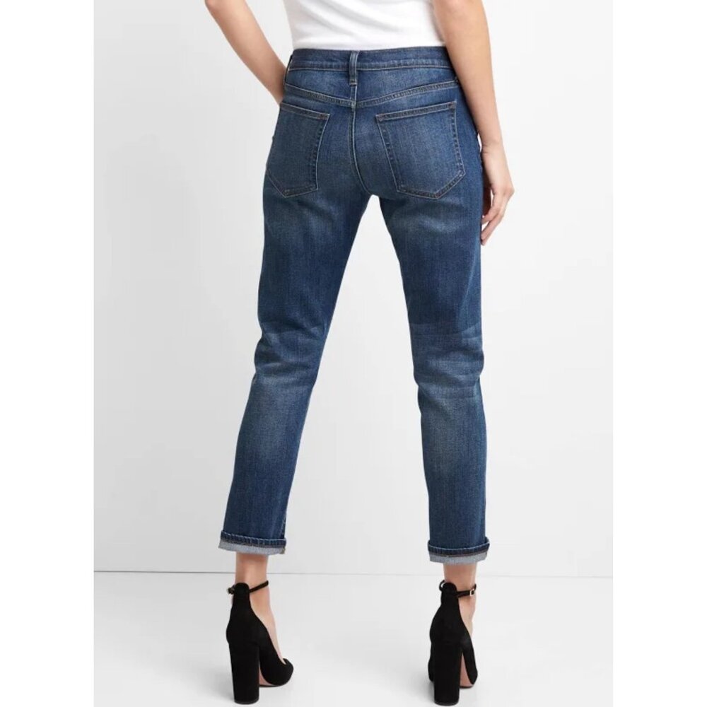 Gap Womens Mid Rise Best Girlfriend Jeans Denim Size 27 - Picture 5 of 10